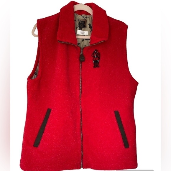 Marc Tetro Fleece Vest Canadian Mounties Vintage size S-M - Picture 2 of 10